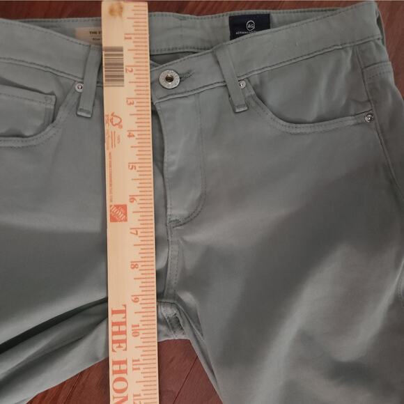 AG Adriano Goldschmied Chino Women sz.‎ 26R Sage Green Stevie Ankle Preppy Jeans - Picture 5 of 13